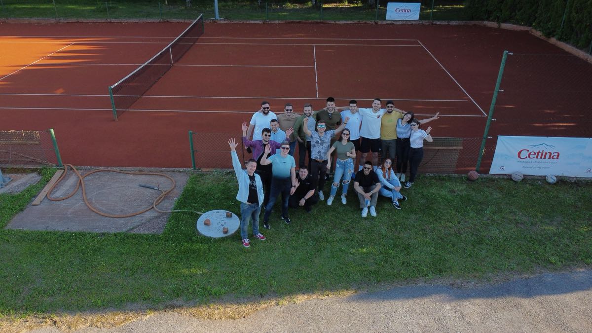 We did not play tennis